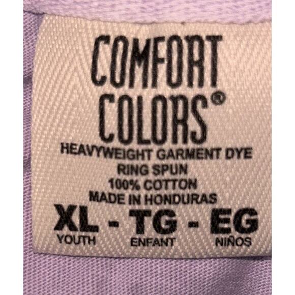 Perfect Game Comfort Colors Heavyweight Cotton Orchid T-Shirt Youth XL - Picture 5 of 5